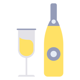 Graduation drink flat PNG Design