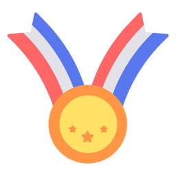 Medalha de graduação plana Desenho PNG