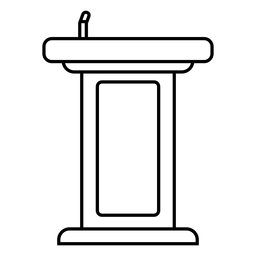 Abschluss Podium Schlaganfall PNG-Design