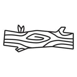 Traço de tronco de lenhador Desenho PNG