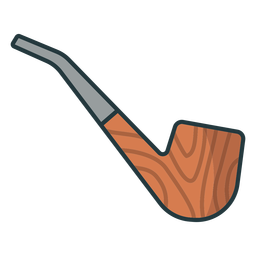 Lumberjack wooden pipe icon pipe PNG Design