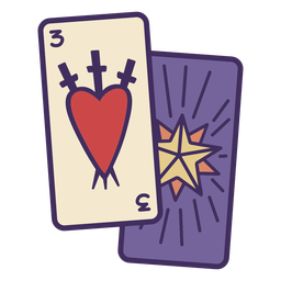 Ícone de cartas mágicas Desenho PNG