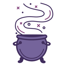 Magic cauldron icon PNG Design