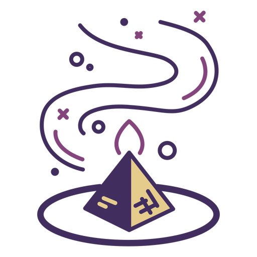 Magic pyramid icon PNG Design