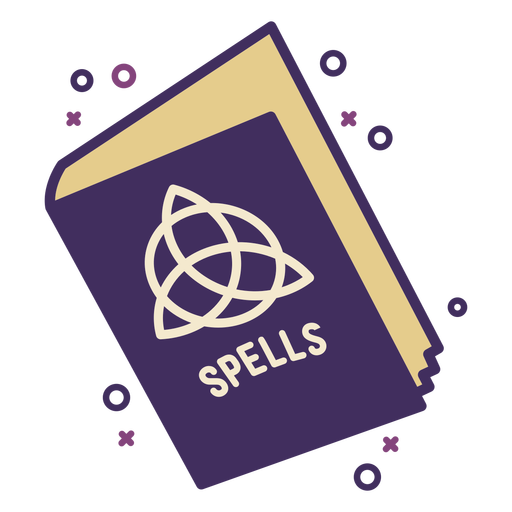 Magic spell book icon PNG Design