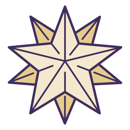 Magisches Sternsymbol PNG-Design