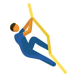 Hombre subiendo plano Diseño PNG