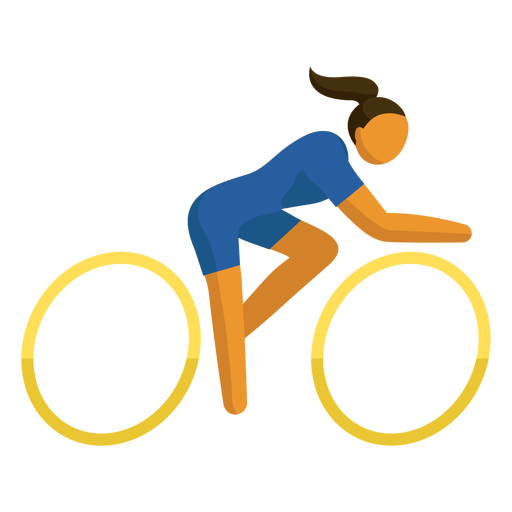 Olympic sport pictogram cycling flat - Transparent PNG ...