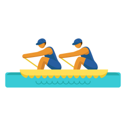 Paralympic Sport Pictogram Rowing Flat Transparent Png Svg Vector File
