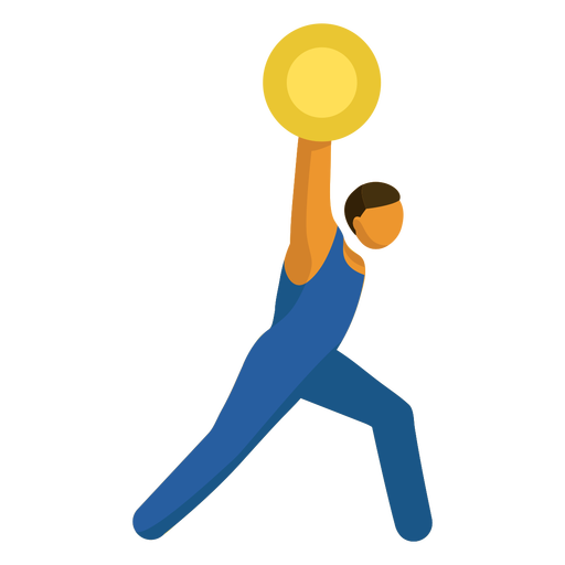 Man weightlifting sport pictogram