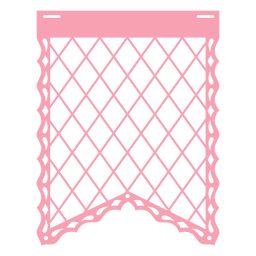 Papel picado ribbon mesh flat PNG Design Transparent PNG