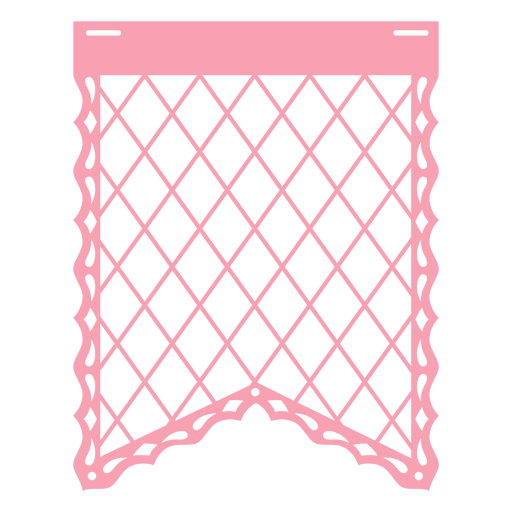 Papel picado ribbon mesh flat