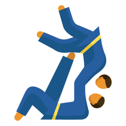 Paralympic sport pictogram karate flat PNG Design