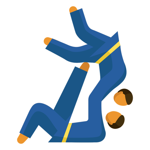 Paralympisches Sportpiktogramm Karate flach PNG-Design