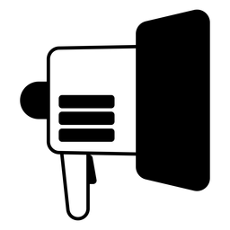 Polizei Elemente Megaphon PNG-Design