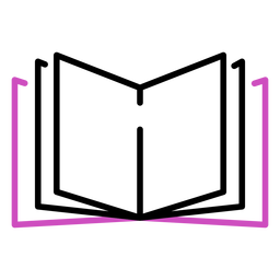 Traço de livro poligonal Desenho PNG