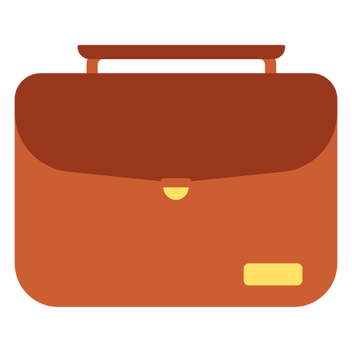School bag flat PNG Design