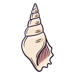 Seashells cerith hand drawn PNG Design