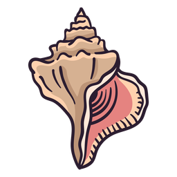 Seashells gulf oyester hand drawn PNG Design