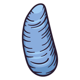 Conchas marinas arca incongruente dibujada a mano Diseño PNG