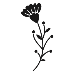 Botões de flores de primavera folhas múltiplas Desenho PNG