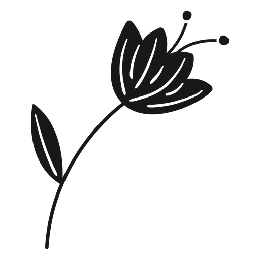 Polen de hojas de flores de primavera Diseño PNG