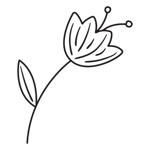 Frühlingsblumenblatt Pollenschlag PNG-Design