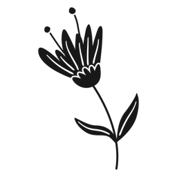 Flor da primavera deixa pólen Desenho PNG