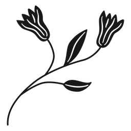 Folhas de flores da primavera Desenho PNG