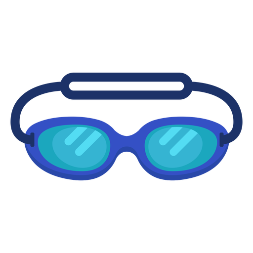 Óculos de natação planos Desenho PNG