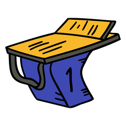 Swimming pool podium hand drawn PNG Design