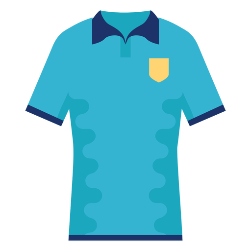 T-Shirt Kragen flach PNG-Design