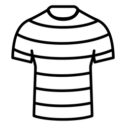 Traço de linhas de camiseta Desenho PNG