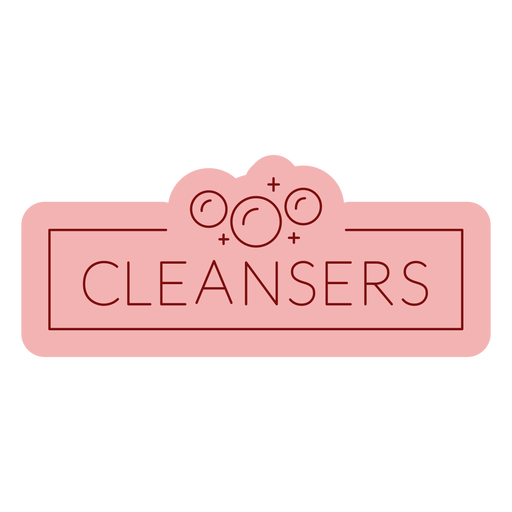 Bathroom label cleansers flat