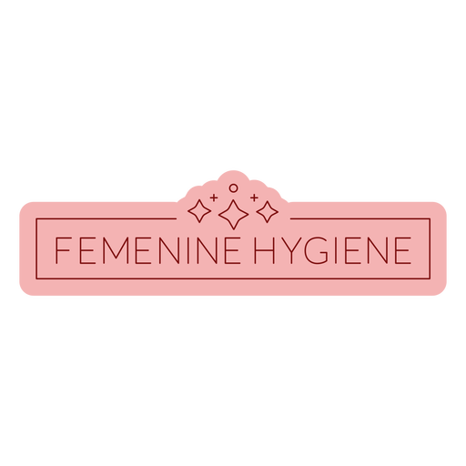Bathroom label feminine flat PNG Design