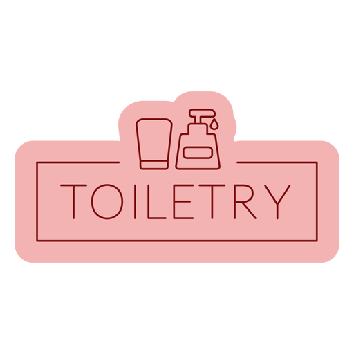 Bathroom label toiletry flat Transparent PNG & SVG vector file