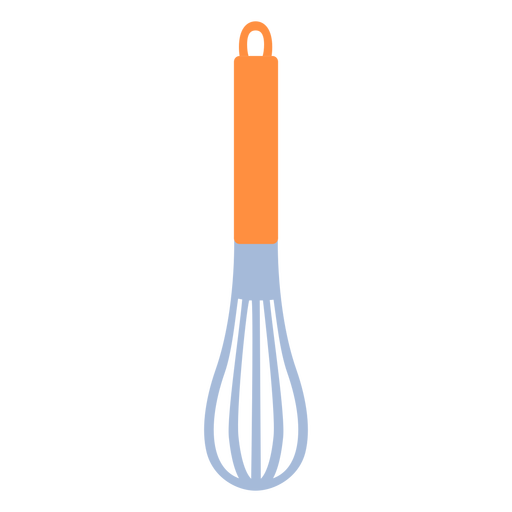 Cooking kitchen balloon whisk flat PNG Design