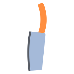Cooking kitchen meat cleaver flat PNG Design