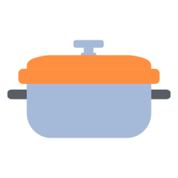 Cocina olla plana Diseño PNG