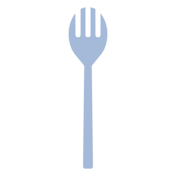 Kochküche geschlitzter Löffel flach PNG-Design