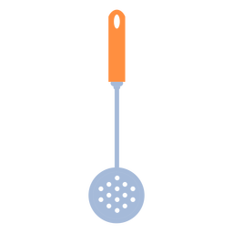 Cooking mesh skimmer flat PNG Design