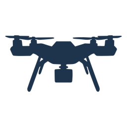 Drohne Quad vorne PNG-Design