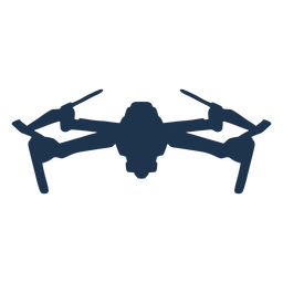 Drohne Quad vorne gekippt PNG-Design