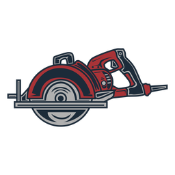 Icono circular de sierra eléctrica de leñador Transparent PNG
