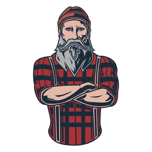 Lumberjack posing icon PNG Design