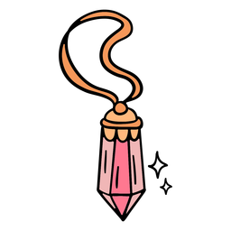 Cristal mágico desenhado à mão Desenho PNG