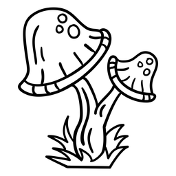 Magischer Pilzschlag PNG-Design