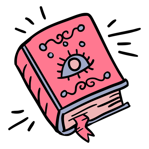 Magic spell book hand drawn PNG Design