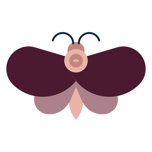 Mágico borboleta plana Desenho PNG