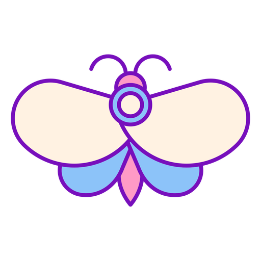 Magier farbiger Schmetterlingsschlag PNG-Design